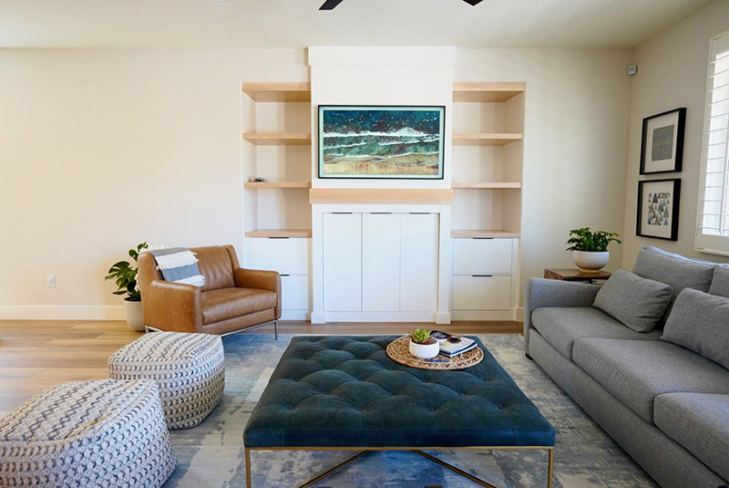 PCW Custom Cabinetry Design Living Room 10