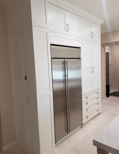 congaree kitchen White Shaker tall cabinets